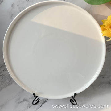 Stackable Round White Dinnerware